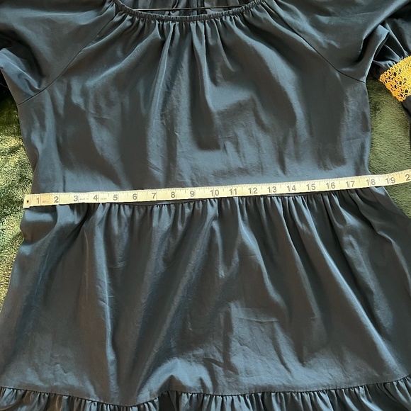 Elizabeth and James Navy Tiered Peasant Mini Dress - Picture 8 of 10